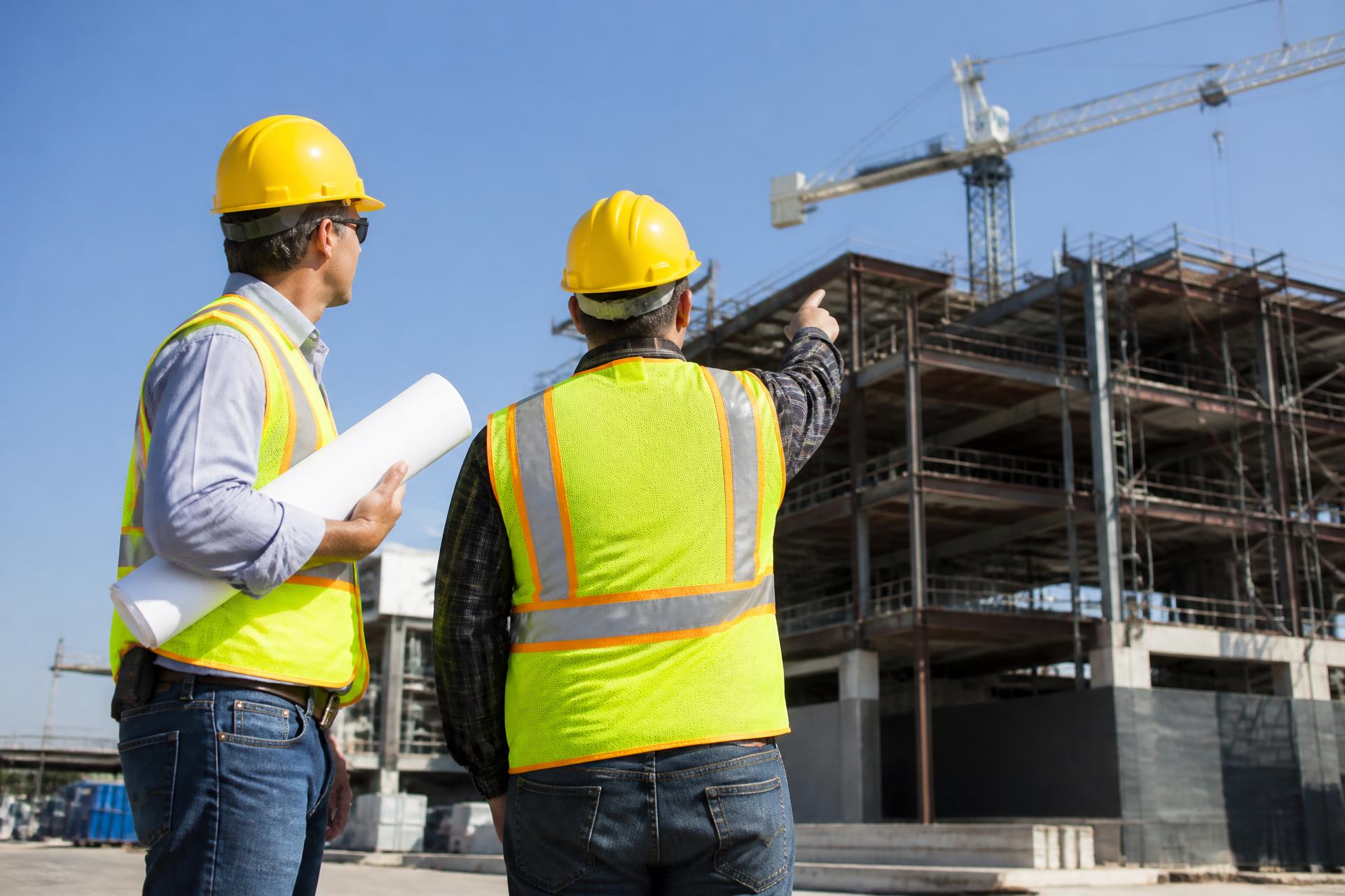 California commercial construction site